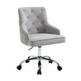 thumbnail image 4 of Velvet Vanity Chair Modern Mid-Back Tufted Button Computer Desk Chair, Swivel Height-Adjustable Accent Home Office Chair., 4 of 7