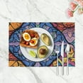 thumbnail image 2 of Fenyluxe Boho Bohemian Placemats Set of 4, Vintage Seasonal Washable Table Mats for Dining Table Decorations (Bohemian) 11.8*17.7in, 2 of 6