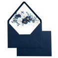 thumbnail image 1 of Sobres PONATIA A7 con solapa europea, 135 x 185 mm, con forro, 50 unidades, color azul marino, 1 of 9