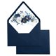 thumbnail image 1 of Sobres PONATIA A7 con solapa europea, 135 x 185 mm, con forro, 50 unidades, color azul marino, 1 of 9