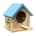 thumbnail image 2 of Kugisaki Outdoor Hanging Bird Feeder Wooden Bird House Feeder Outdoor Yard Garden Decor Unique Gifts, 2 of 5