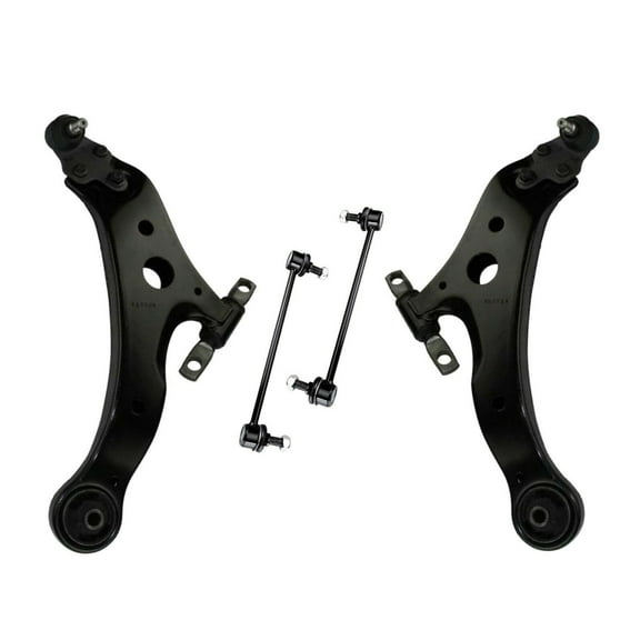 4 Pc Front Suspension Kit Lower Control Arms with Ball Joints Right & Left Side Sway Bar Links Fits select: 2007-2012 TOYOTA CAMRY