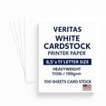 thumbnail image 1 of Papel para impresora Veritas, cartulina blanca, 199 g/m², 100 hojas, 1 of 6