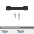 thumbnail image 5 of Amerock Faircrest 3 inch (76mm) Center-to-Center Matte Black Cabinet Pull, 5 of 7