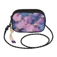 thumbnail image 2 of FORMRS Mini Crossbody Bag for Women Adjustable Rope Shoulder Casual Phone Purse, Watercolor Pink Marble Pattern, 2 of 7