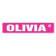 thumbnail image 1 of SignMission SS-Olivia 4 x 18 in. Panneau de Rue Olivia, 1 of 1