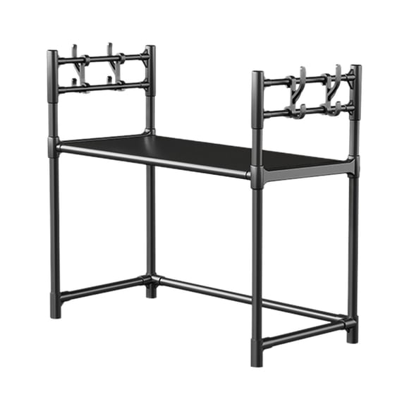 Yhmxh Utensilios de cocina Estante engrosado para encimera de microondas, compartimento para horno, estante para especias de cocina, estante para toallas Muebles para cocina Accesorios de cocina