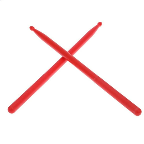 Ferencaa 1 Pair of Drumsticks Nylon Sticks for Drum Lightweight Professional (Red)
