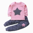 thumbnail image 4 of Gibobby Toddler Boys Pajamas Boy'S Pajama Sets Soft Long Sleeve 2 Piece Sleepwear Sets Cute Print Boys Pajamas For Boy Casual Kids Sleepwear Toddler Boys Clothes,Pink,Size 5-6 Years, 4 of 6