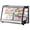 black, variant on TROPOW Commercial Display Refrigerator, Countertop Refrigerated Display Case with LED Lighting for Bakery, Cafe