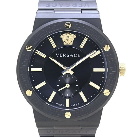 Pre-Owned VERSACE Sporty Greca VEVI00620 Stainless Steel (PVD Coated) Men's Watch... (Good)