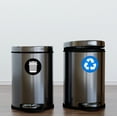 thumbnail image 2 of 4 Recycle and Trash Logo Stickers - Organize Trash - for Metal or Plastic Garbage cans, containers and Bins - Indoor & Outdoor - Home, Kitchen, Office - Premium Decal (Blue/Black, Medium), 2 of 7