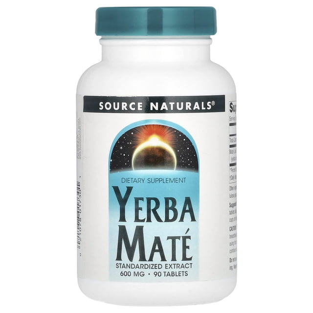 Source Naturals, Yerba Mate I 600 mg, 90 comprimidos