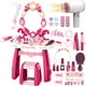 thumbnail image 1 of Mesa de maquillaje Surelect para niños pequeños con silla con espejo de 3 a 6 años, 1 of 7