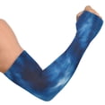 thumbnail image 2 of ALAZA Tie Dye Blue Print UV Sun Protection Arm Sleeves UPF 50+ Compression Cooling Sleeve 1 Pair, 2 of 7