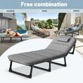 thumbnail image 5 of ABORON Sleeping Cots for Adults, 6-Position Folding Chaise Lounge Chairs Outdoor, Portable Folding Bed Cot Lounge Chair for Beach Lawn Camping Pool, 5 of 7