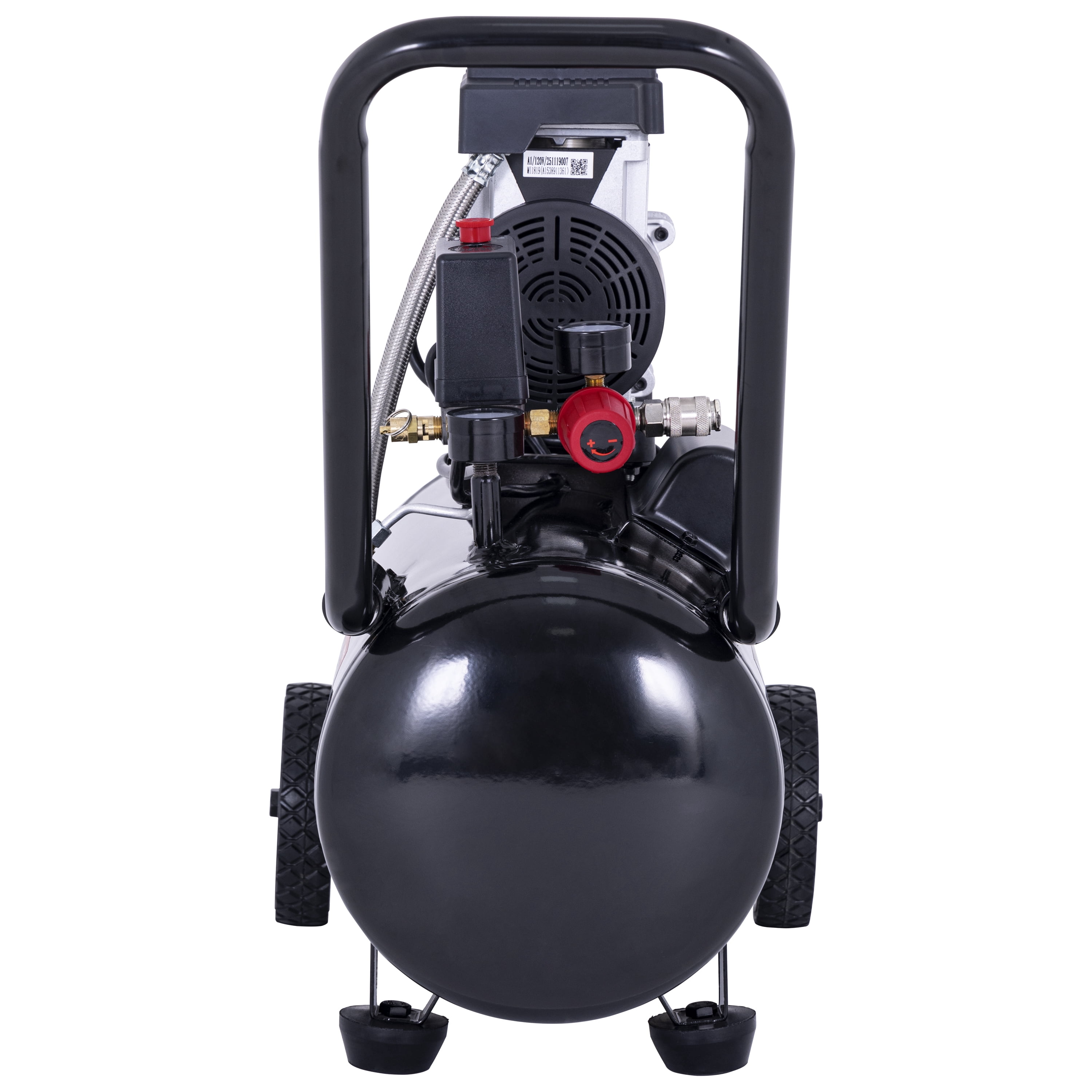 Hyper Tough 8 gal Quiet Air Compressor, 1 HP, Oil-Free, 150 psi