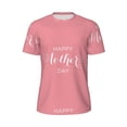 thumbnail image 5 of Wukai Happy Mother's Day Print Men's Short-Sleeved Mesh T-Shirt,Quick-Dry Short Sleeve Workout T-Shirt-X-Small, 5 of 8