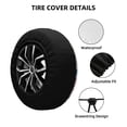 thumbnail image 2 of Naloa Doodle Fruits PVC Leather Spare Tire Wheel Cover for Car Truck SUV Camper Trailer Universal Fit many size14 inch, 2 of 6