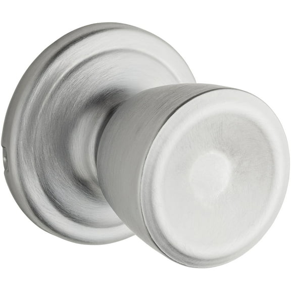 Kwikset Abbey Knob Passage in Satin Chrome