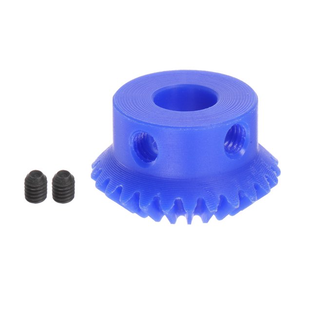 Módulo 25 Dientes 6mm Interior Agujero Cónico Bisel Engranaje 1:1 Plástico Unique Bargains
