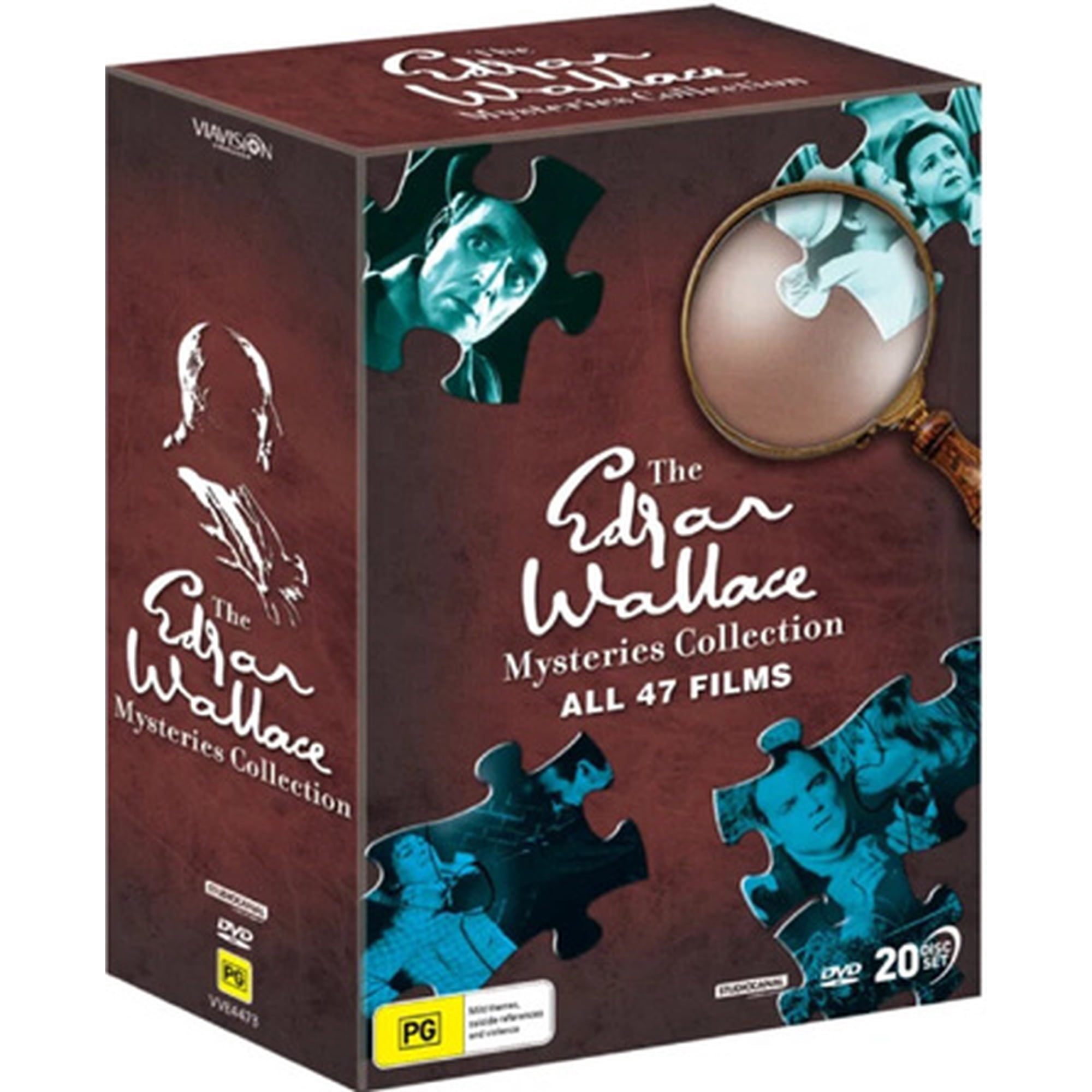 The Edgar Wallace Mysteries Collection - 20-DVD Box Set ( The Edgar Wallace Mystery Theatre Clue of the Twisted Candle / The Edgar Wallace Mystery [ NON-USA FORMAT PAL Reg.0 Import