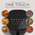 thumbnail image 3 of Series 6 in 1 Air Fryer with Glass Basket, 5 Quart Non Toxic Air Fryer w Digital Display, 430 ° F Max Temp, Preheat & Keep Warm Function, Compact + Dishwasher Safe Glass Airfryer, 3 of 10