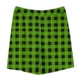 thumbnail image 4 of Odeerbi 5-14 Years Kids Boys Girls Summer Plaid Shorts Workout Athletic Sports Shorts Cute Casual Breathable Loose Shorts with Pockets, 4 of 4