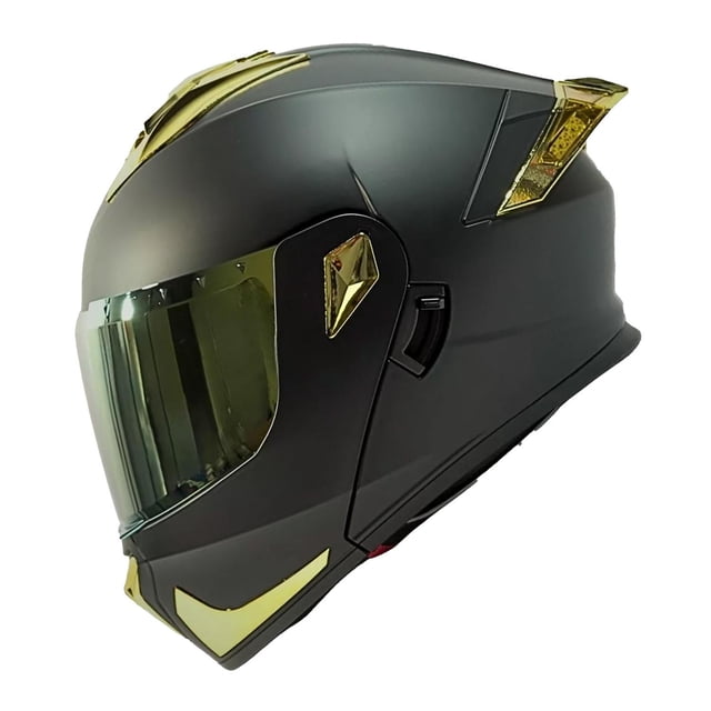 Casco Moto Abatible Certificado Fury Negro Mate Talla M 2W