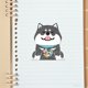 thumbnail image 4 of Lindo Perro Shiba Inu Pegatina 30 pegatinas de perro Shiba Inu, manual creativo, pegatinas Kawaii DIY (negro) Ndcxsfigh Libre de BPA, 4 of 7