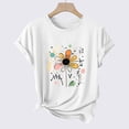 thumbnail image 4 of Mgmyaa T Shirts for Women Summer Short Sleeve Crewneck Casual Cute Graphic Tees Tops Basic Tshirt, 4 of 4