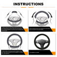 thumbnail image 2 of (Gray) Car Heated Steering Wheel Cover, 2 of 5