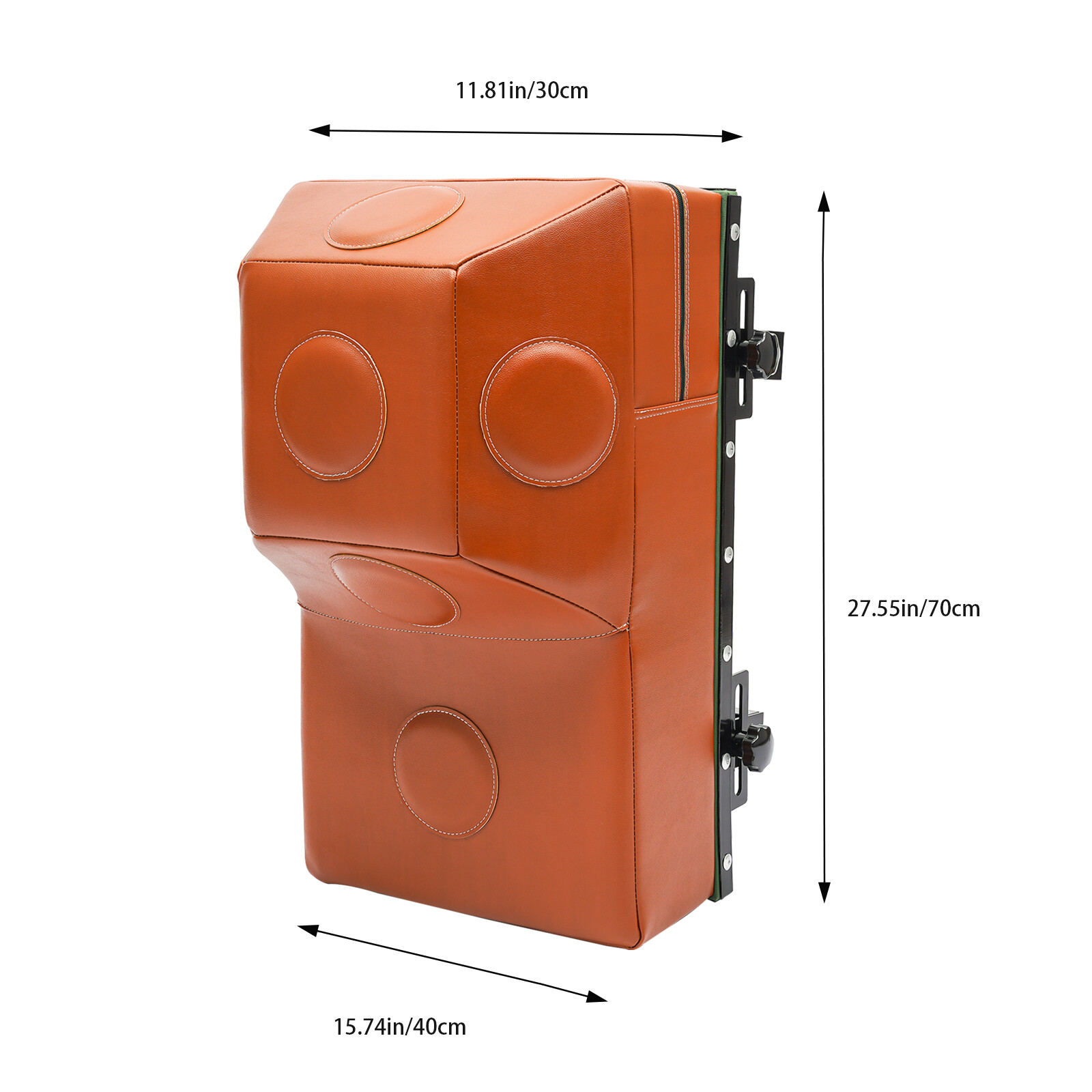Modern Wall Mounted Design Uppercut Heavy Bag Square Boxing Training Punching Target Height Adjustment Range 7.87inch 15.75*11.81*27.58 inch for Home, Gym