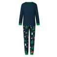 thumbnail image 5 of Nituyy Christmas Pajamas for Family, Matching Family Christmas PJs Sets Blue Elk Tree Printed Top Sleepwear, 5 of 10