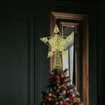thumbnail image 1 of Árbol de Navidad Top Star Treetop Glitter Star para la decoración interior del partido del escritorio del hogar oro perfecl Estrella superior brillante, 1 of 8