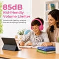 thumbnail image 4 of Wired Headphones for Kids, 85dB Volume Limit, 3.5mm Kids Headphones with Cord &USB C to 3.5mm Dongle, Adjustable, Foldable Toddler headsets for School, 4 of 6