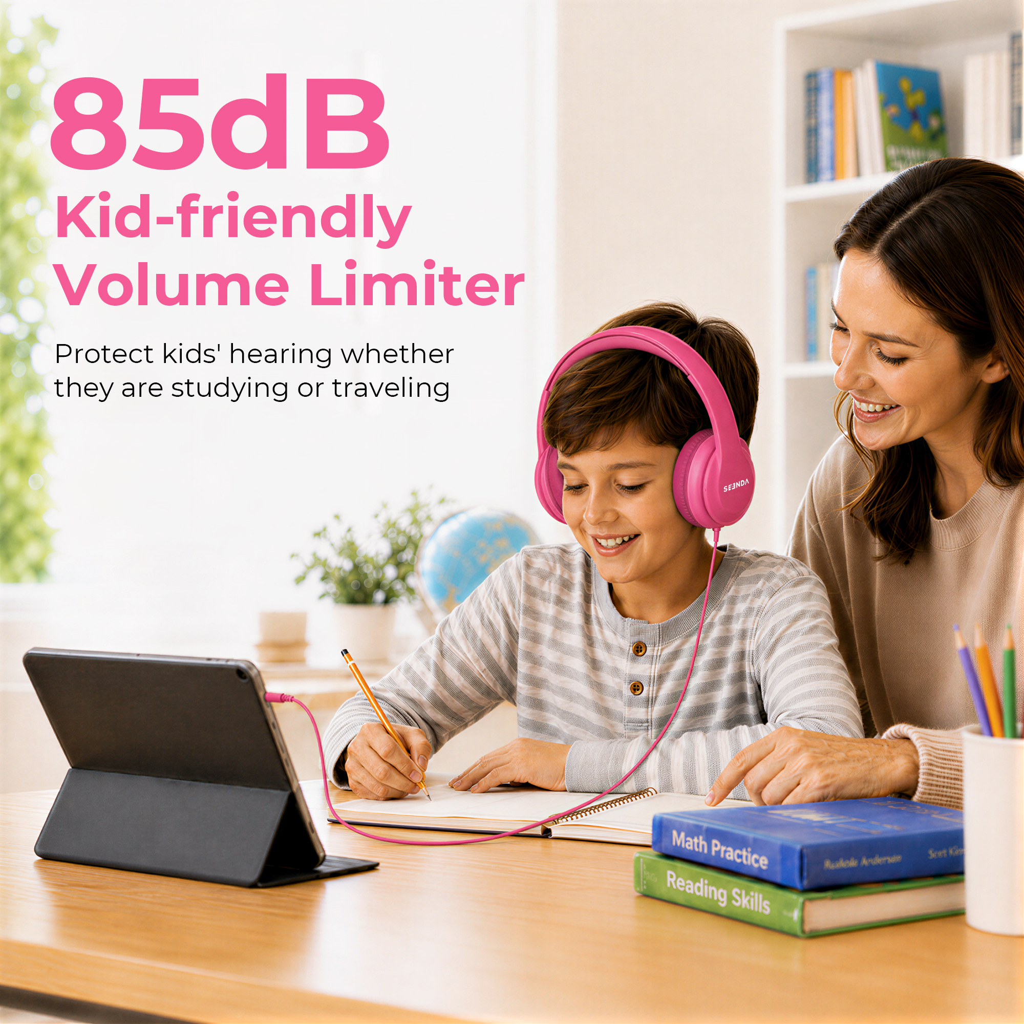 Seenda Kids Wired Headphones with 85dB Volume Limit photo 4