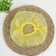 thumbnail image 1 of Gorro de baño desechable extra grueso y amplio, 44 cm, color amarillo, 100 unidades por bolsa, empaque individual en tiras – Ideal para uso diario y salones de belleza., 1 of 6