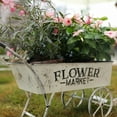 thumbnail image 4 of VintageFlower Market Metal Cart - Modern Farmhouse Decor - Vintage Home Decor - Indoor Planter, 4 of 7
