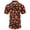 Orange, variant on FUZHIQ Halloween Men's Polo Shirts Short Sleeve Quick Dry 3D Funny Print Golf Polo Casual Holiday Breathable Performance Collared Shirt