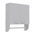 thumbnail image 3 of Gabinete de Baño Excelsior Blanco con 2 Entrepaños y Toallero Mueble Organizador de Pared, 3 of 5
