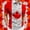 Grey, variant on Laipiong Men's Canada Day Golf Polo Shirts Patriotic Maple Leaf Graphic Print Short Sleeve Button Collared Tops Casual Summer Wear Clothes