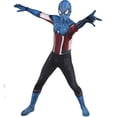 thumbnail image 5 of Adultos niños Halloween Capitán América Spidercosplay disfraz superhéroe Zentai traje juego hombres niños mono fiesta mono, 5 of 5