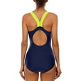 thumbnail image 5 of Women's One Piece Athletic Racerback Swimsuit Slimming Bathing Suit, 5 of 8