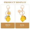 thumbnail image 4 of MasteelfCA Elegant Lemon-shaped Key Chain Pendant Alloy Rhinestone Inlaid Fruit Keychain, 4 of 8