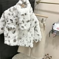 thumbnail image 5 of XXWXYD Girls Plush Christmas Coat with Bunny Design, Front Zipper Fuzzy Winter Jacket for Kids Toddler, Cute Thick Warm Long Sleeve Outerwear HolidayGift, 5 of 7