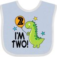 thumbnail image 3 of Inktastic 2nd Birthday Dinosaur 2 Year Old Boy Boys or Girls Baby Bib, 3 of 4