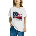 thumbnail image 4 of GERsome 4th of July Kids Boys T-Shirts, Girls Crewneck Short Sleeve Comfort Tees Summer Unisex American Flag Tshirts, 5-6 Years, 4 of 6