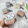 thumbnail image 2 of For New for airpods Pro Case 2nd Generation 2022 Weaving Pattern Bluetooth Earphone Cover for Air Pod 3rd Generation Cases Funda (A5 with package,For AirPods Pro), 2 of 7