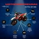 thumbnail image 4 of Motocicleta Infantil Shahoma  MC01 Premium Motocross 49cc Roja, 4 of 7
